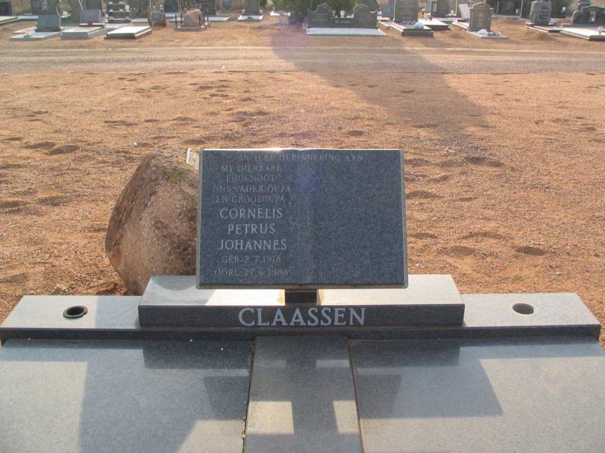CLAASSEN Cornelis Petrus Johannes 1918-1988