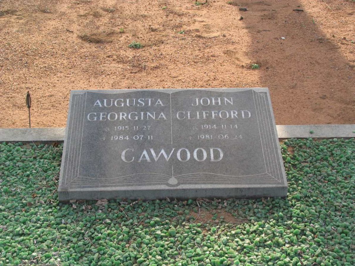 CAWOOD John Clifford 1914-1981 &amp; Augusta Georgina 1915-1984