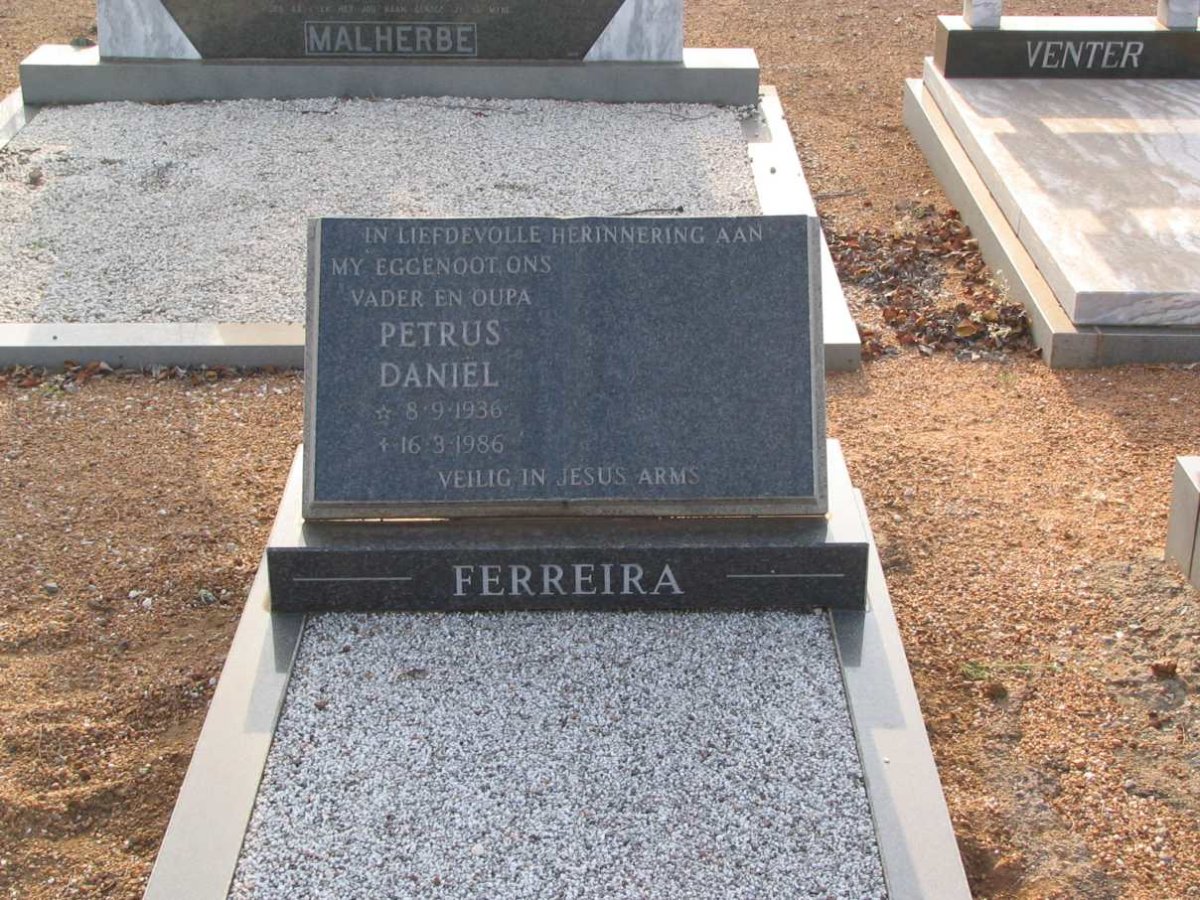 FERREIRA Petrus Daniel 1936-1986