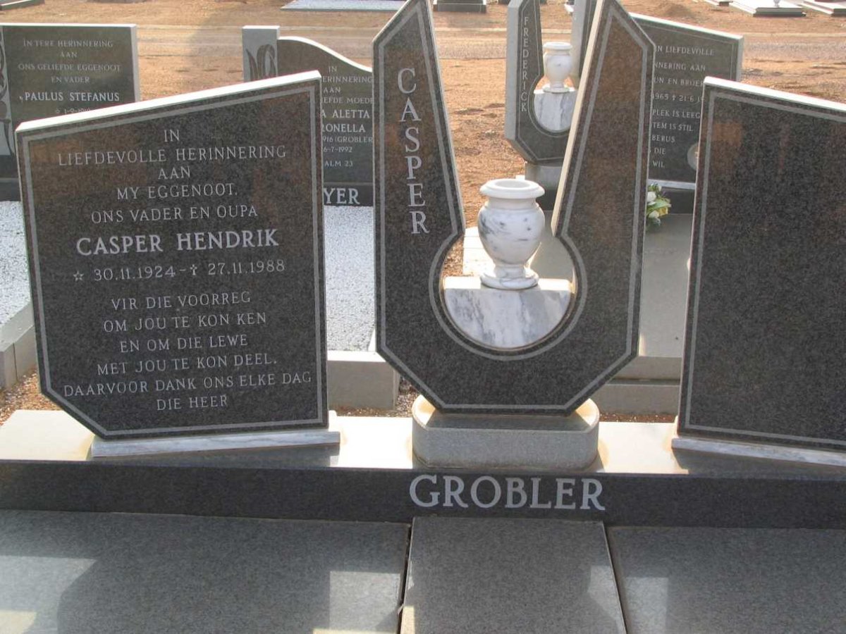 GROBLER Casper Hendrik 1924-1988