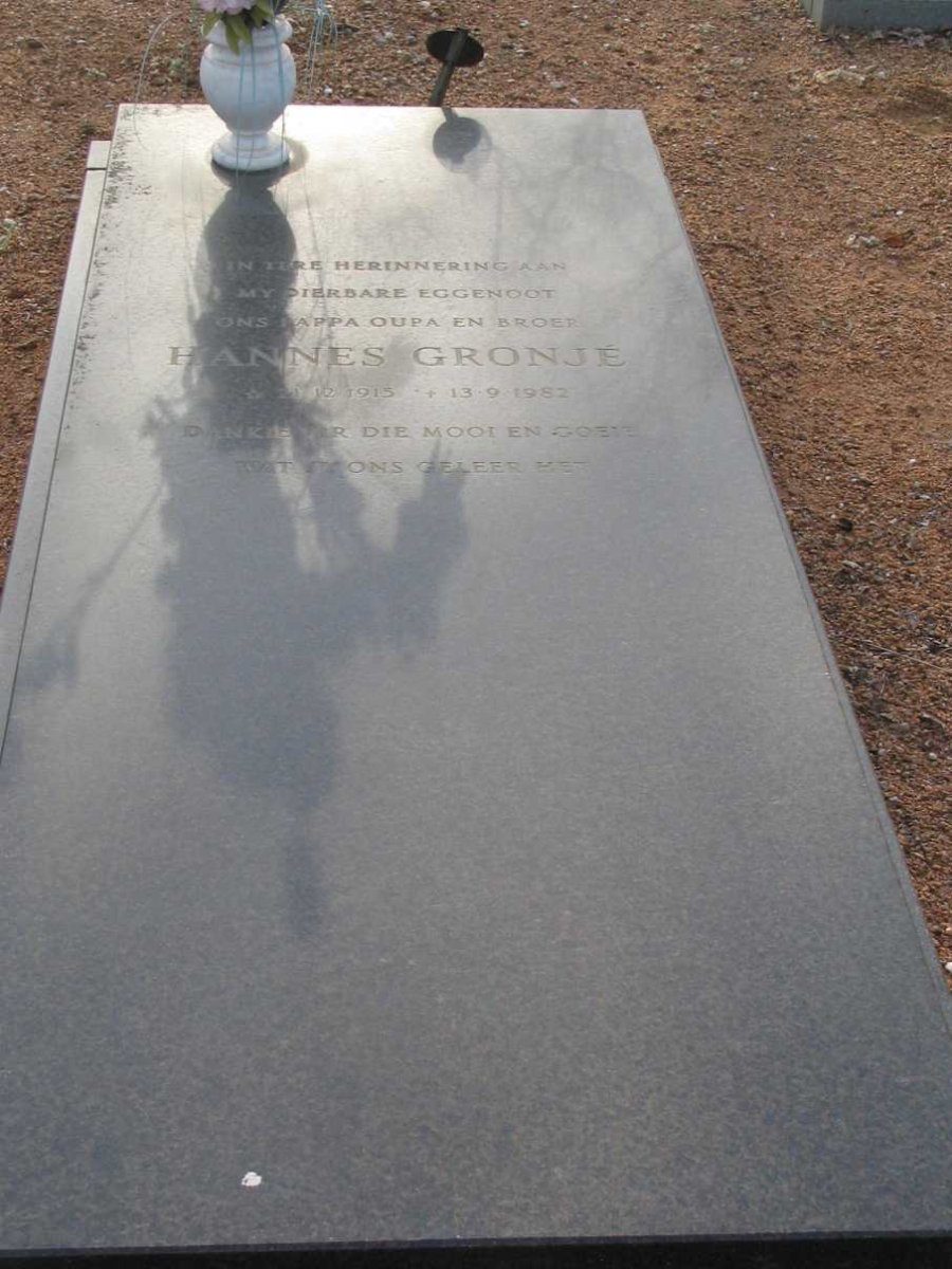 GRONJÉ Hannes 1915-1982