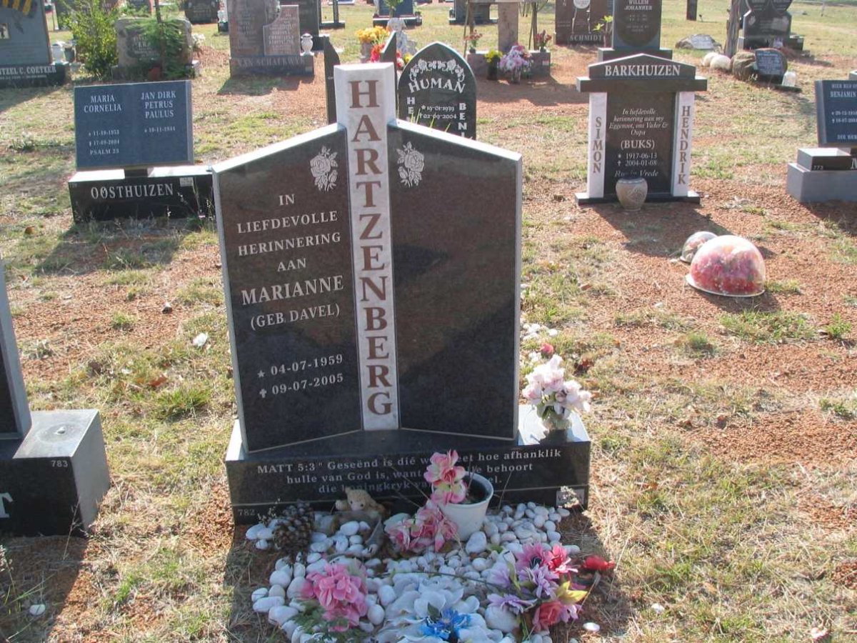 HARTZENBERG Marianne nee DAVEL 1959-2005