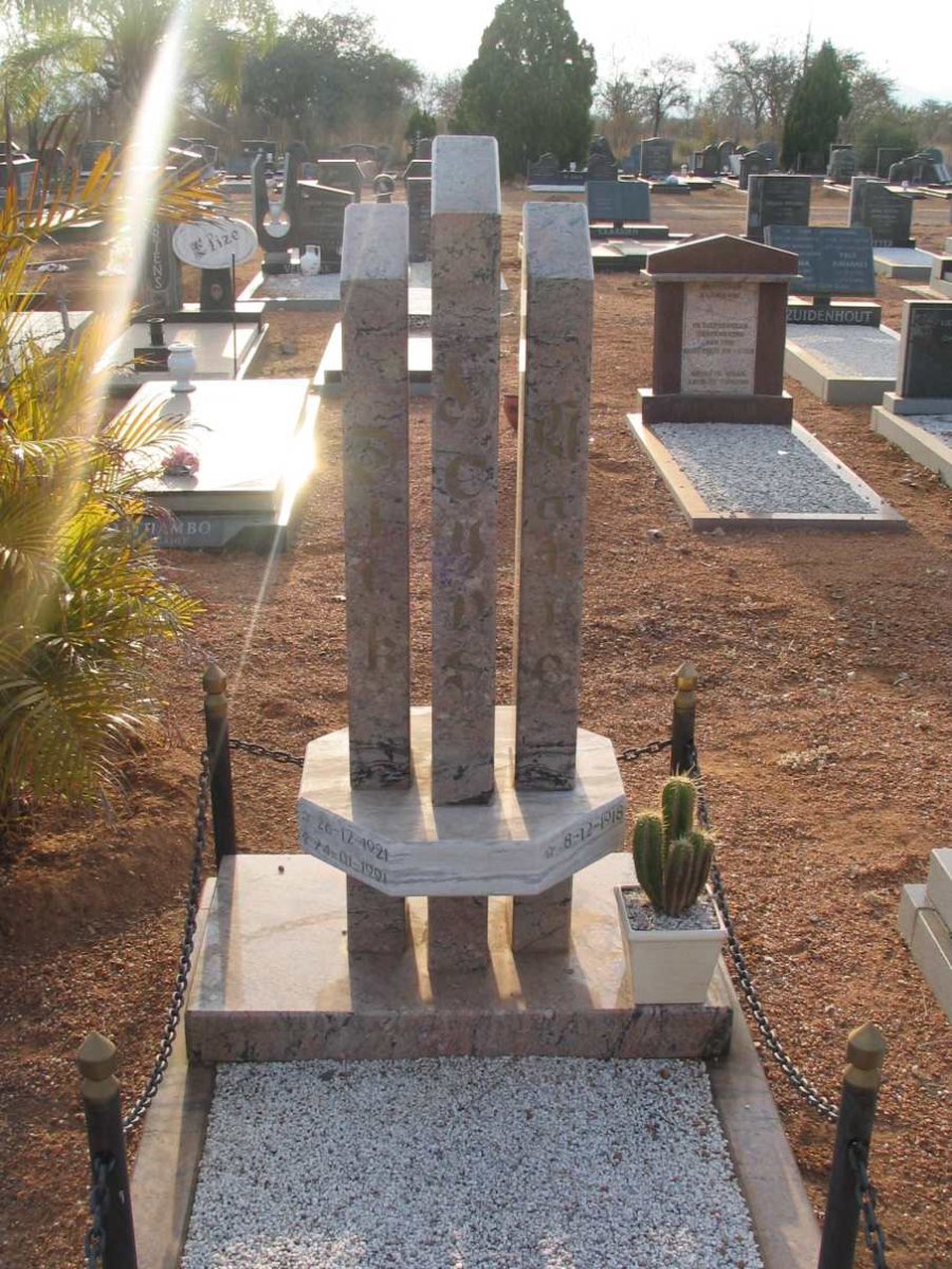 HEYNS Dirk 1921-1991 &amp; Marie 1918-
