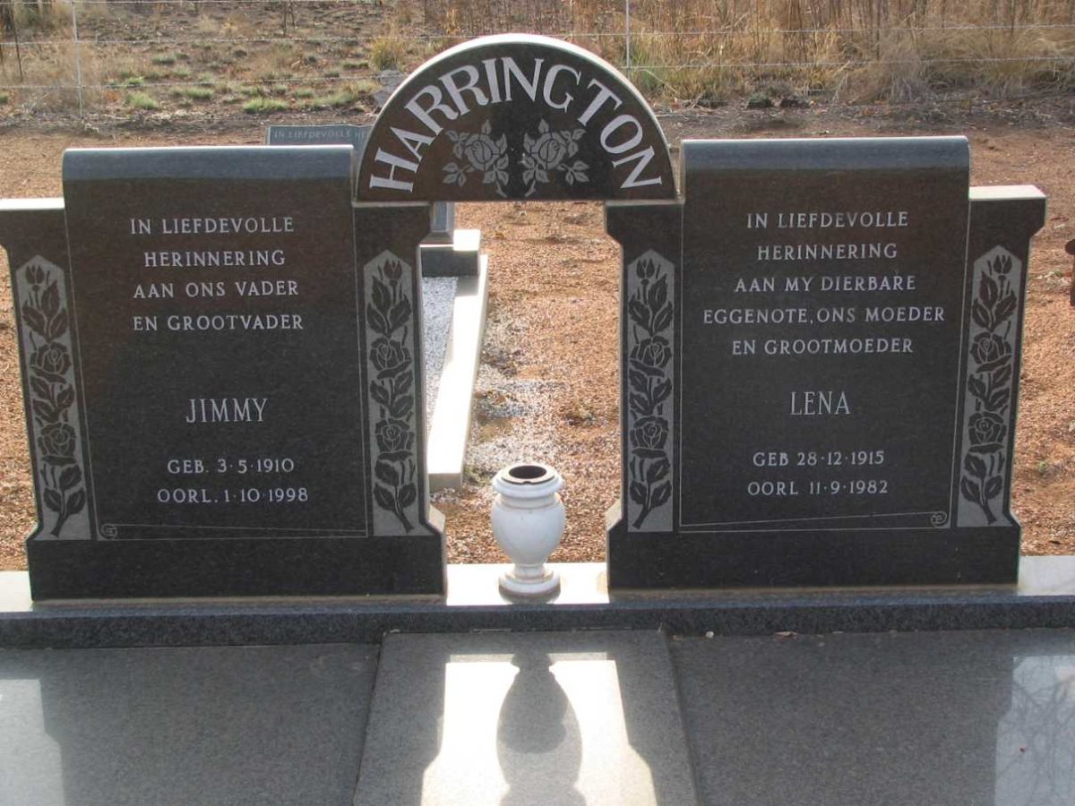 HARRINGTON Jimmy 1910-1998 &amp; Lena 1915-1982