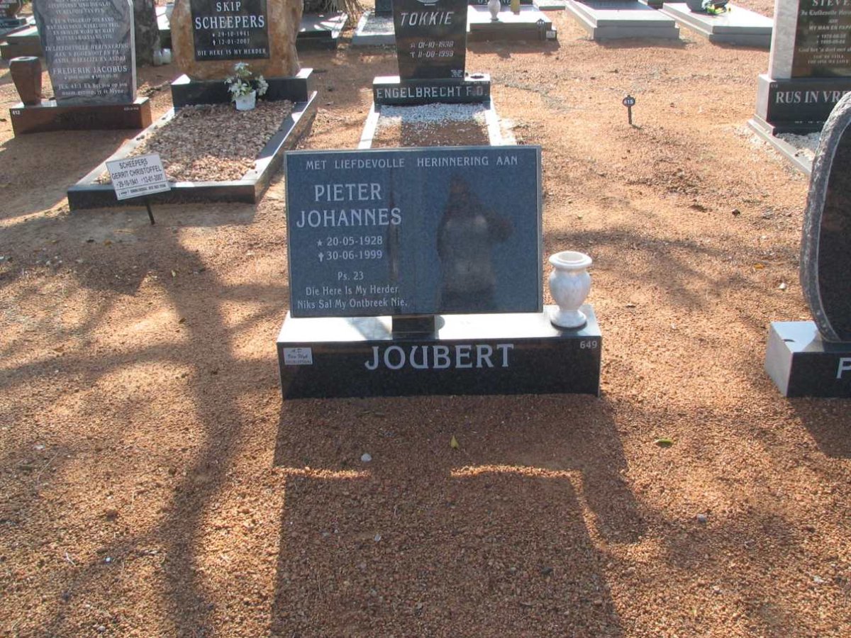 JOUBERT Pieter Johannes 1928-1999