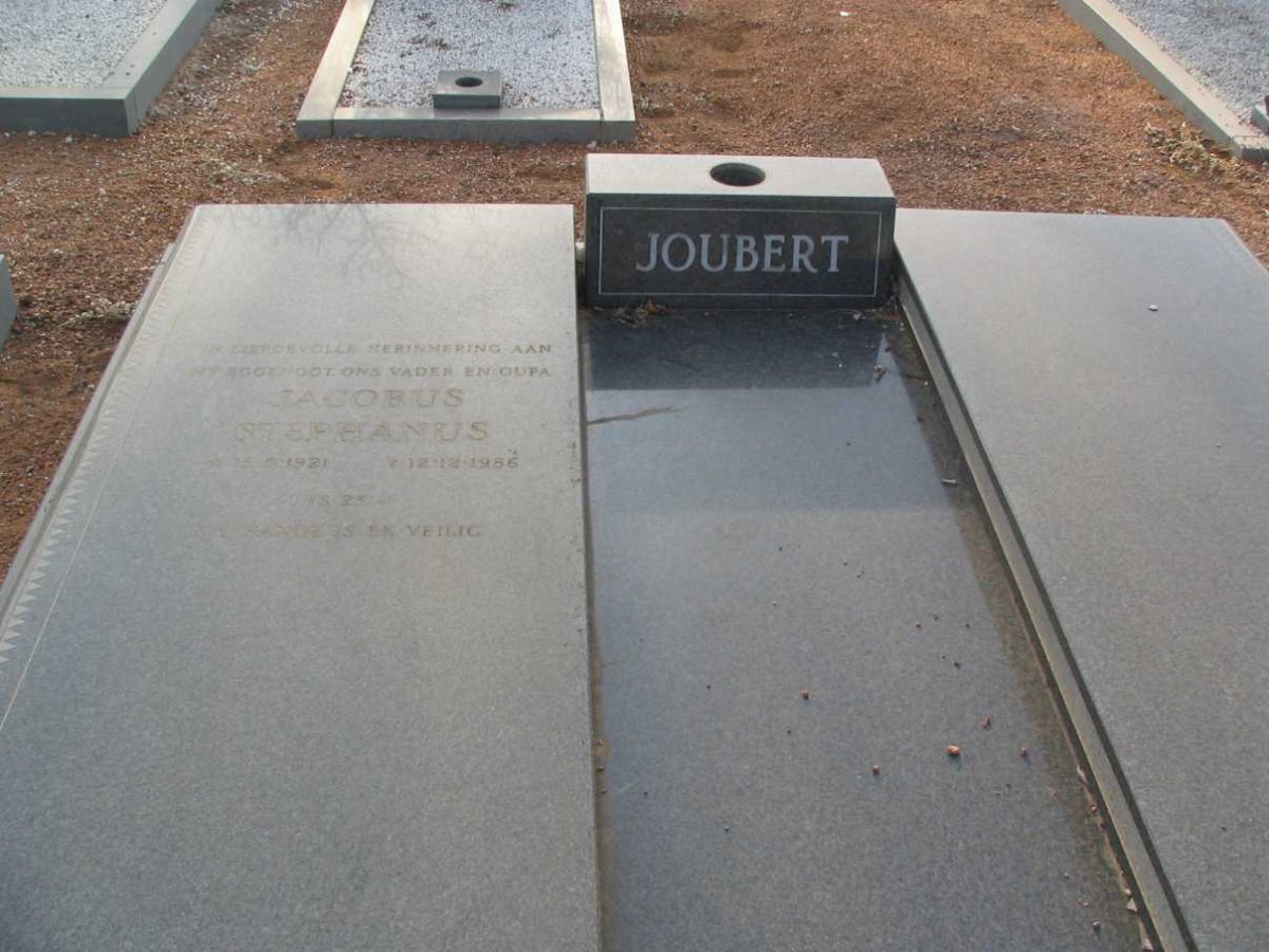 JOUBERT Jacobus Stephanus 1931-1986
