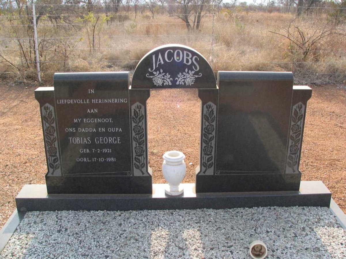 JACOBS Tobias George 1921-1981
