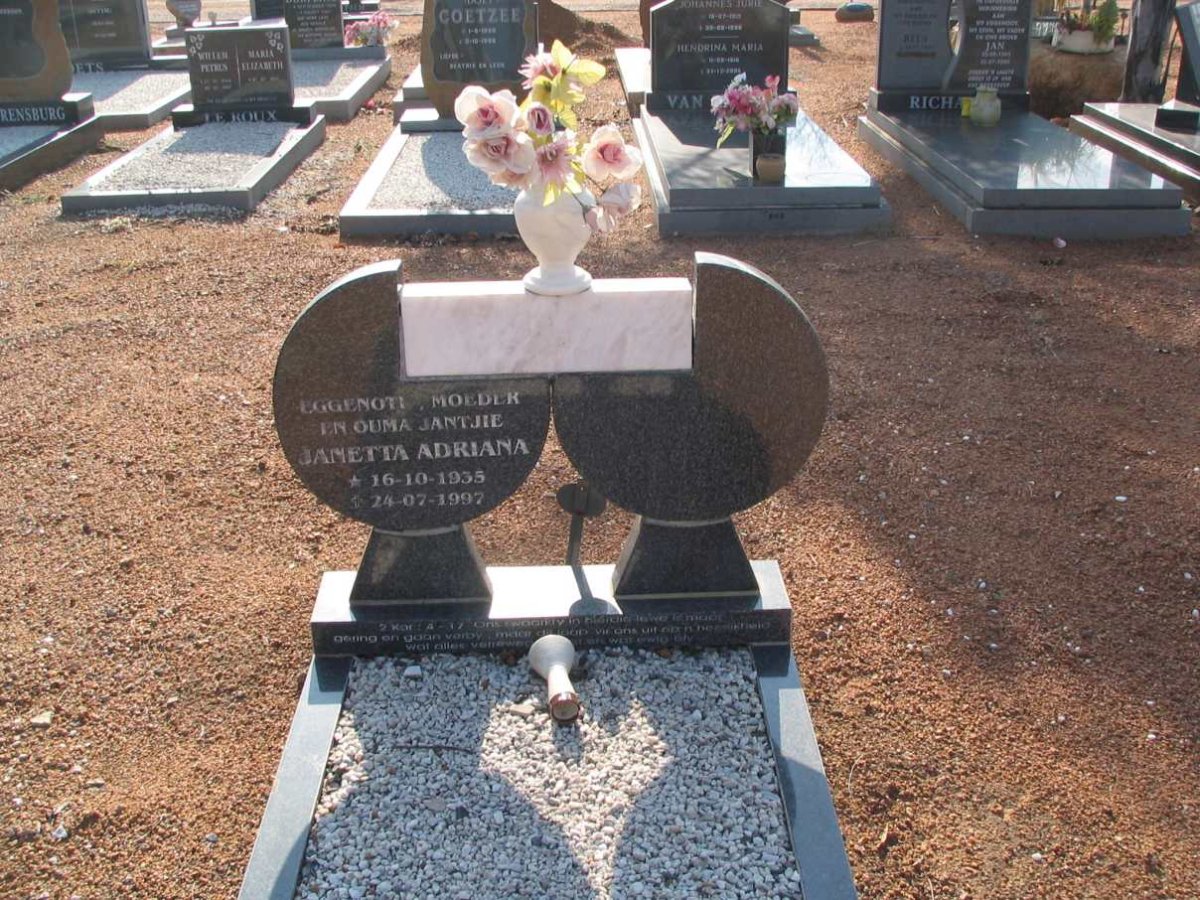 JOUBERT Janetta Adriana 1935-1997