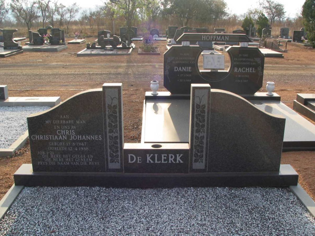 KLERK Christiaan Johannes, de 1947-1988