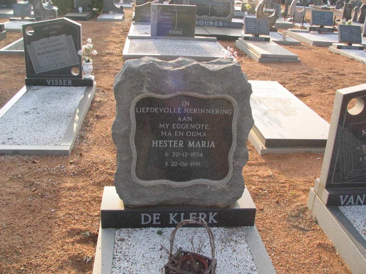 KLERK Hester, de 1934-1991