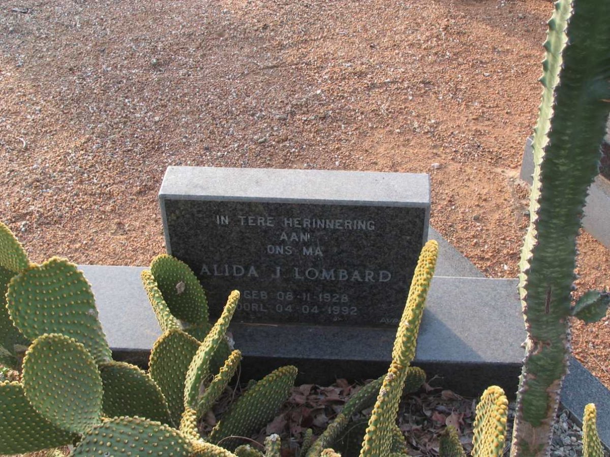 LOMBARD Alida J. 1928-1992