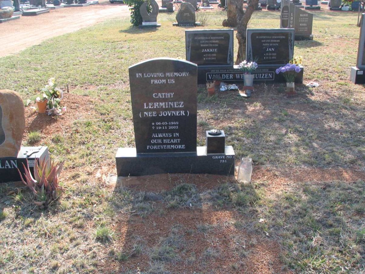 LERMINEZ Cathy nee JOVNER 1949-2002