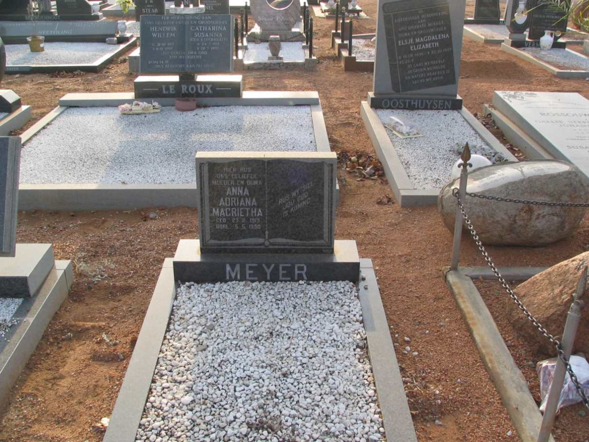 MEYER Anna Adriana Magrietha 1919-1990