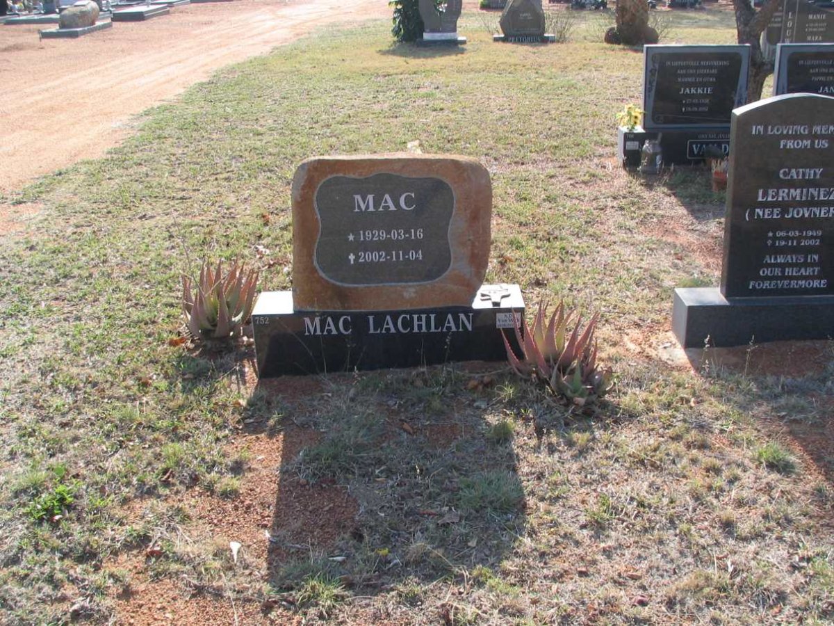 MacLACHLAN Mac 1929-2002