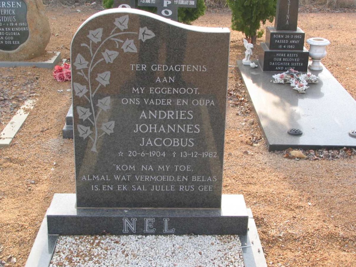 NEL Andries Johannes Jacobus 1904-1982