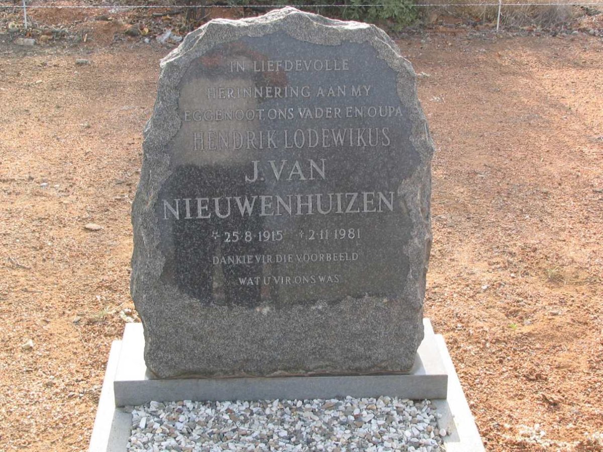 NIEUWENHUIZEN J., van 1915-1981