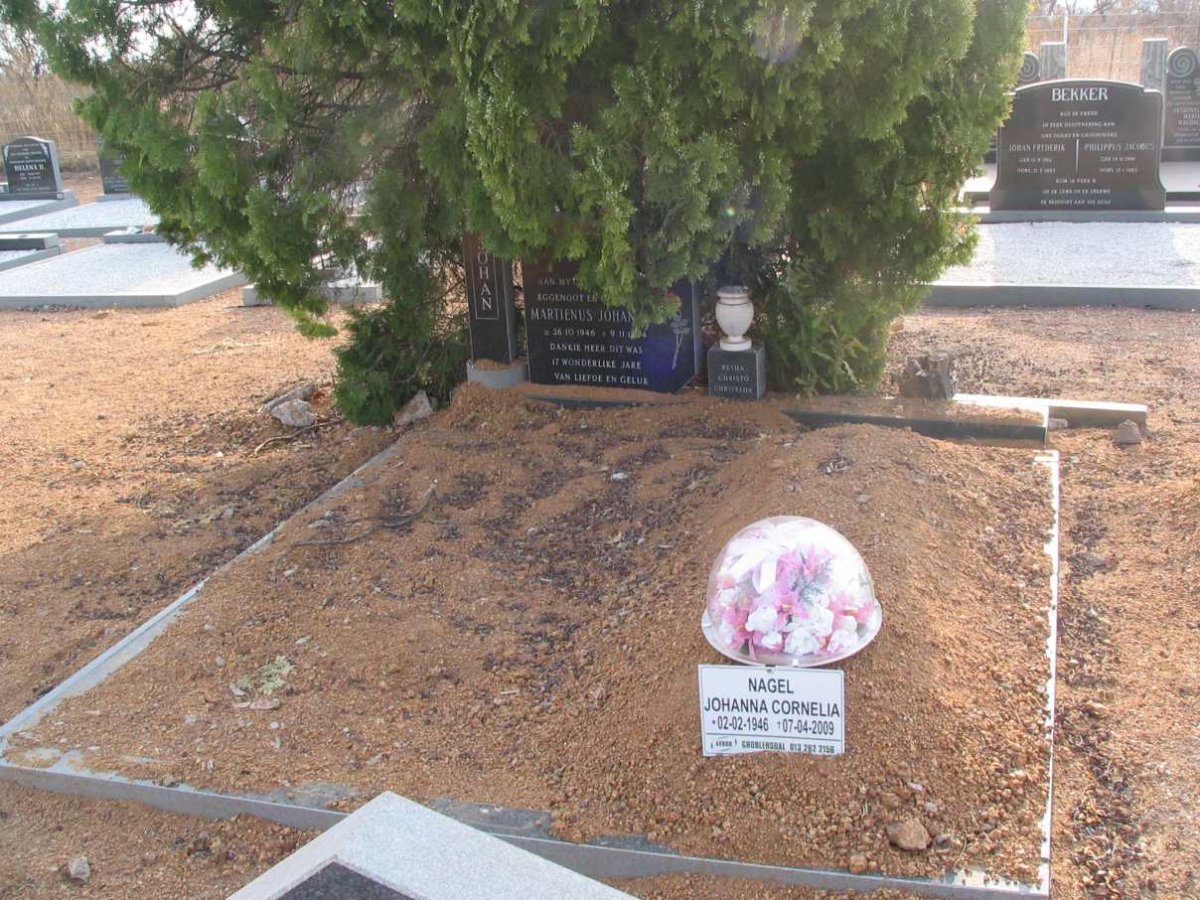 NAGEL Martienus Johannes 1946-1984 &amp; Johanna Cornelia 1946-2009