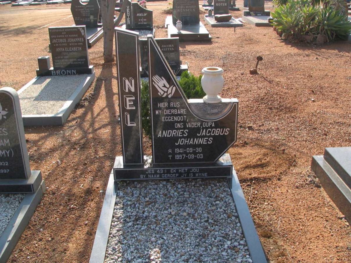 NEL Andries Jacobus Johannes 1941-1997
