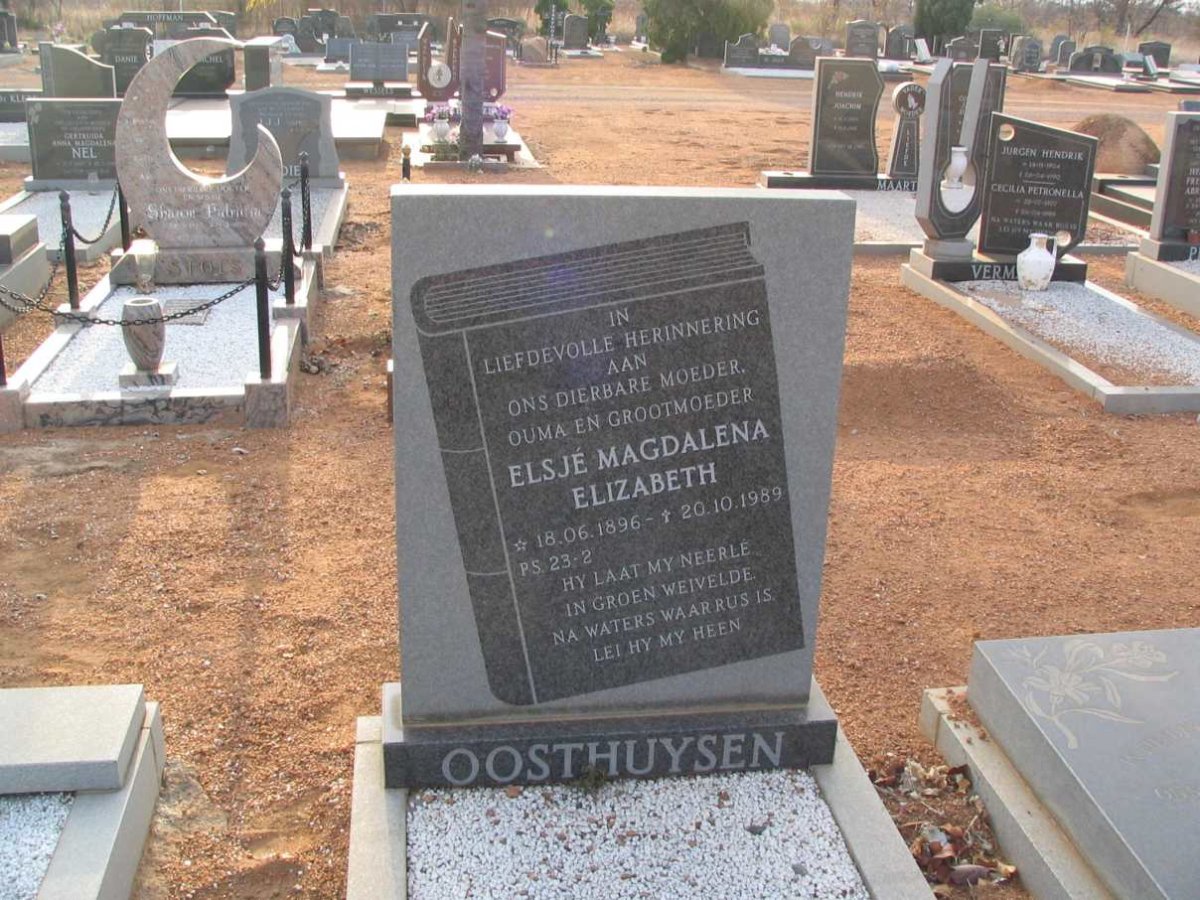 OOSTHUYSEN Elsjé Magdalena Elizabeth 1896-1986