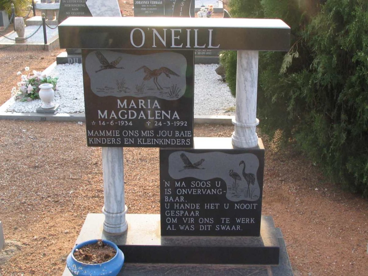 O'NEILL Maria Magdalena 1934-1992