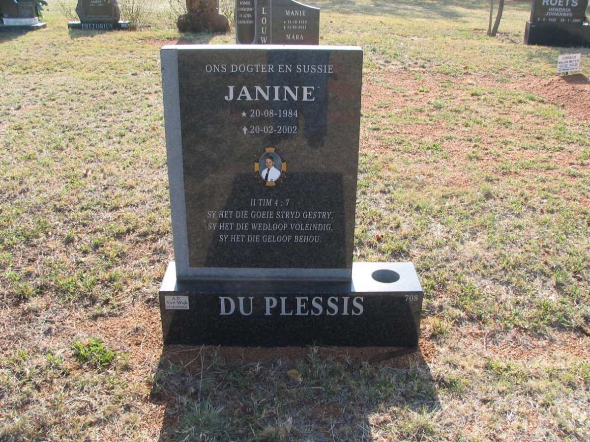 PLESSIS Janine, du 1984-2002