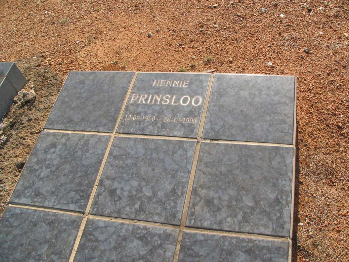 PRINSLOO Hennie 1950-1993