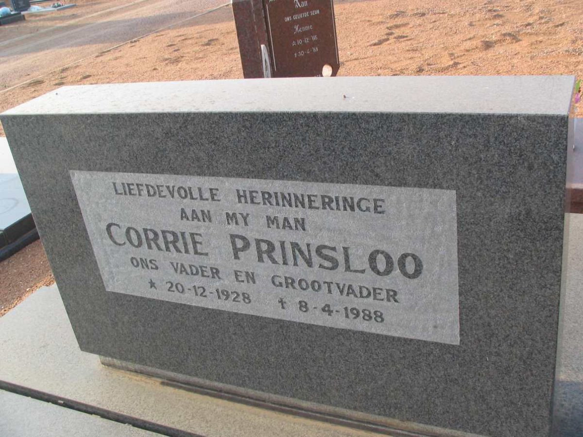 PRINSLOO Corrie 1928-1988