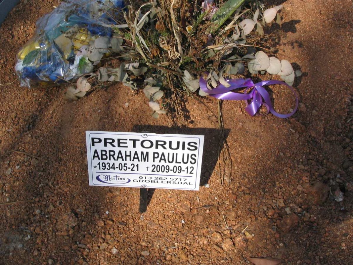 PRETORIUS Abraham Paulus 1934-2009