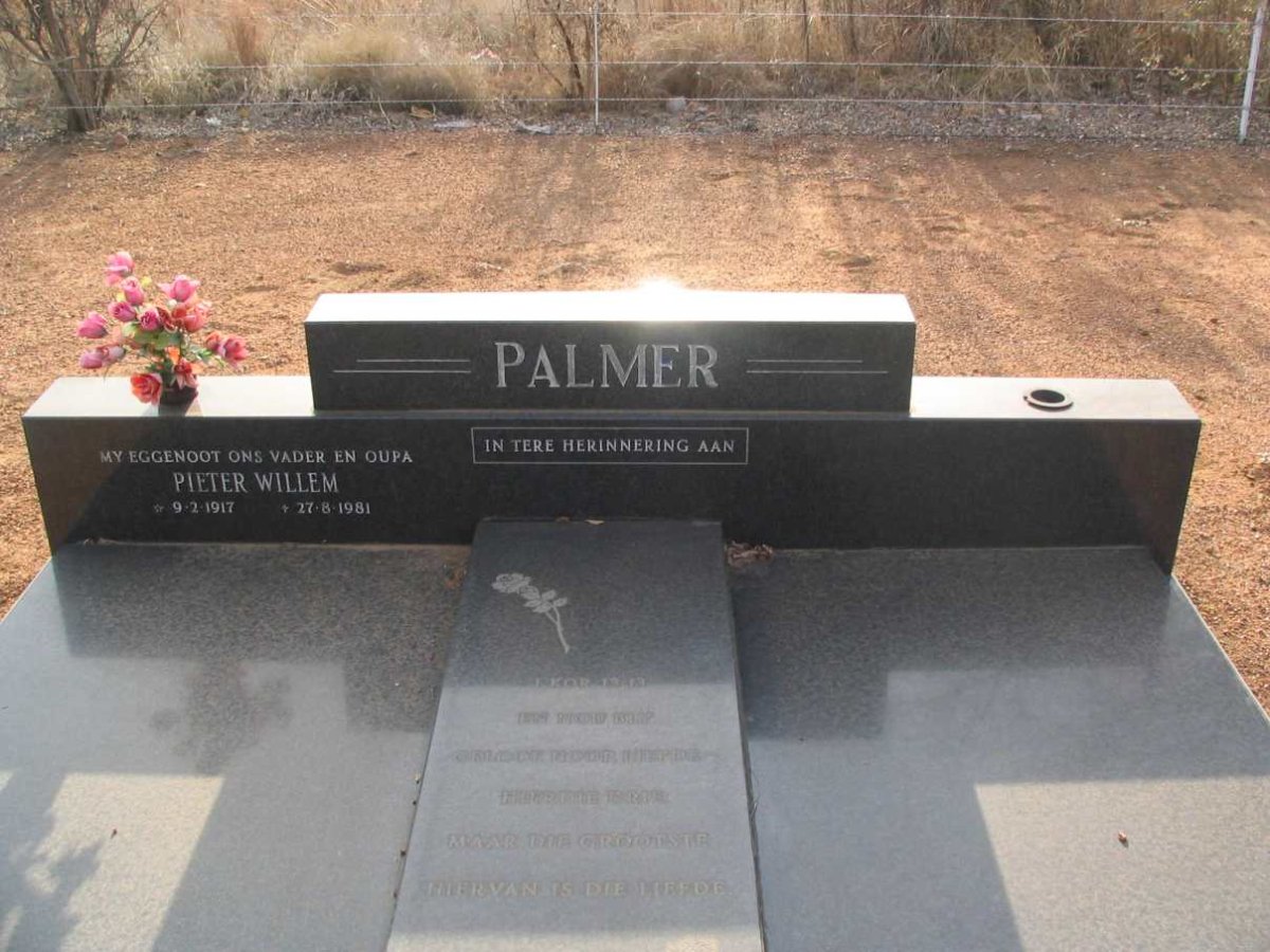PALMER Pieter Willem 1917-1981
