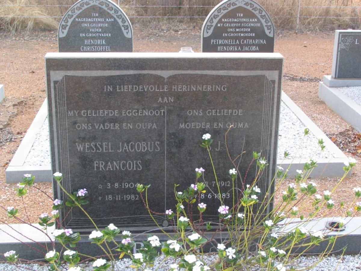 PEENS Wessel Jacobus Francois 1904-1982 &amp; S.J. 1912-1983