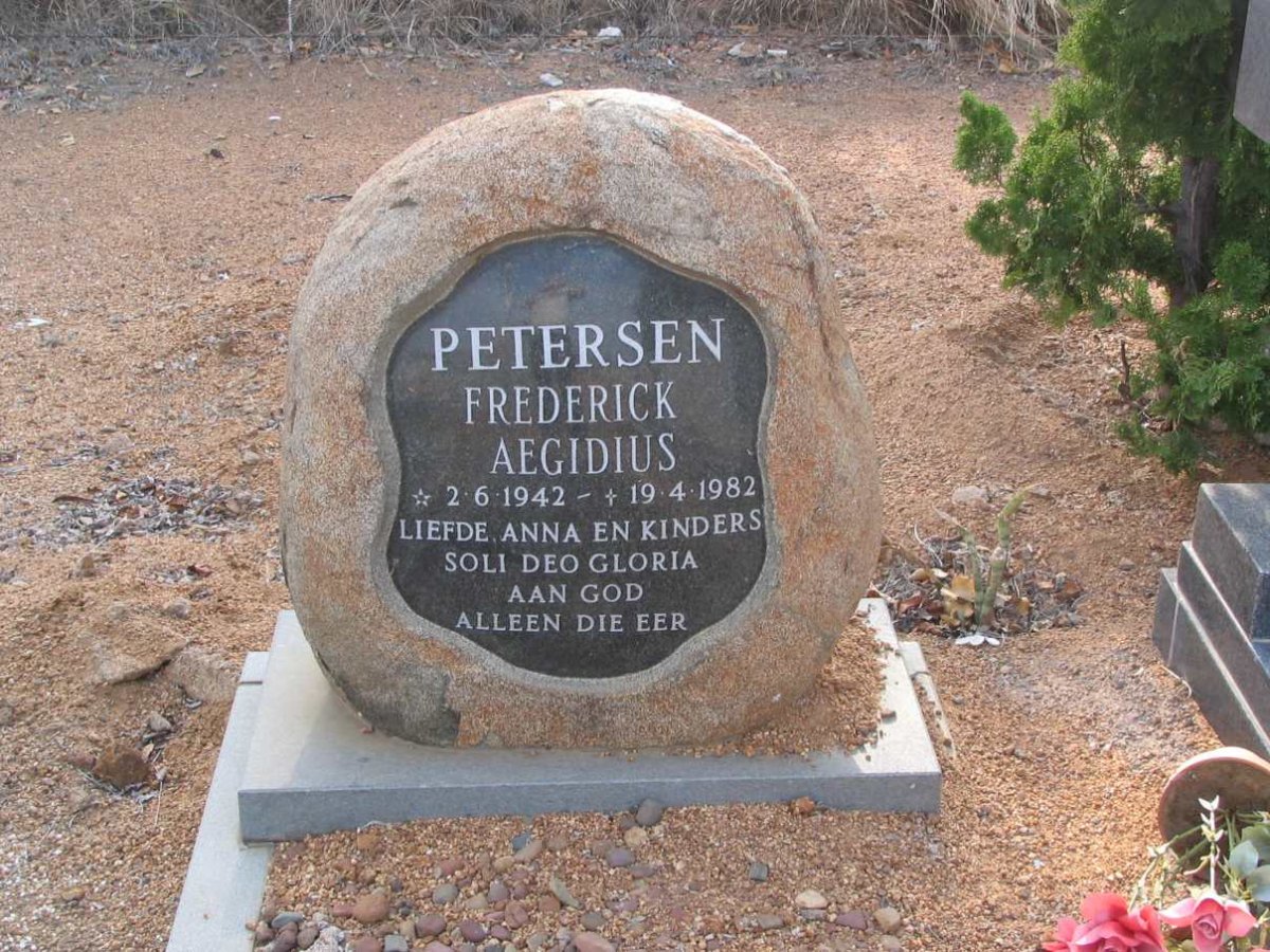 PETERSEN Frederick Aegidius 1942-1982