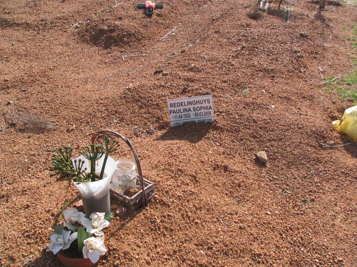 REDELINGHUYS Paulina Sophia 1933-2009