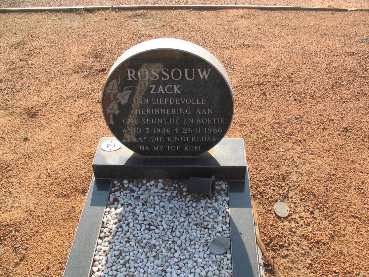 ROSSOUW Zack 1986-1986