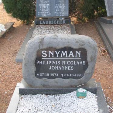 SNYMAN Philippus Nicolaas Johannes 1973-1993