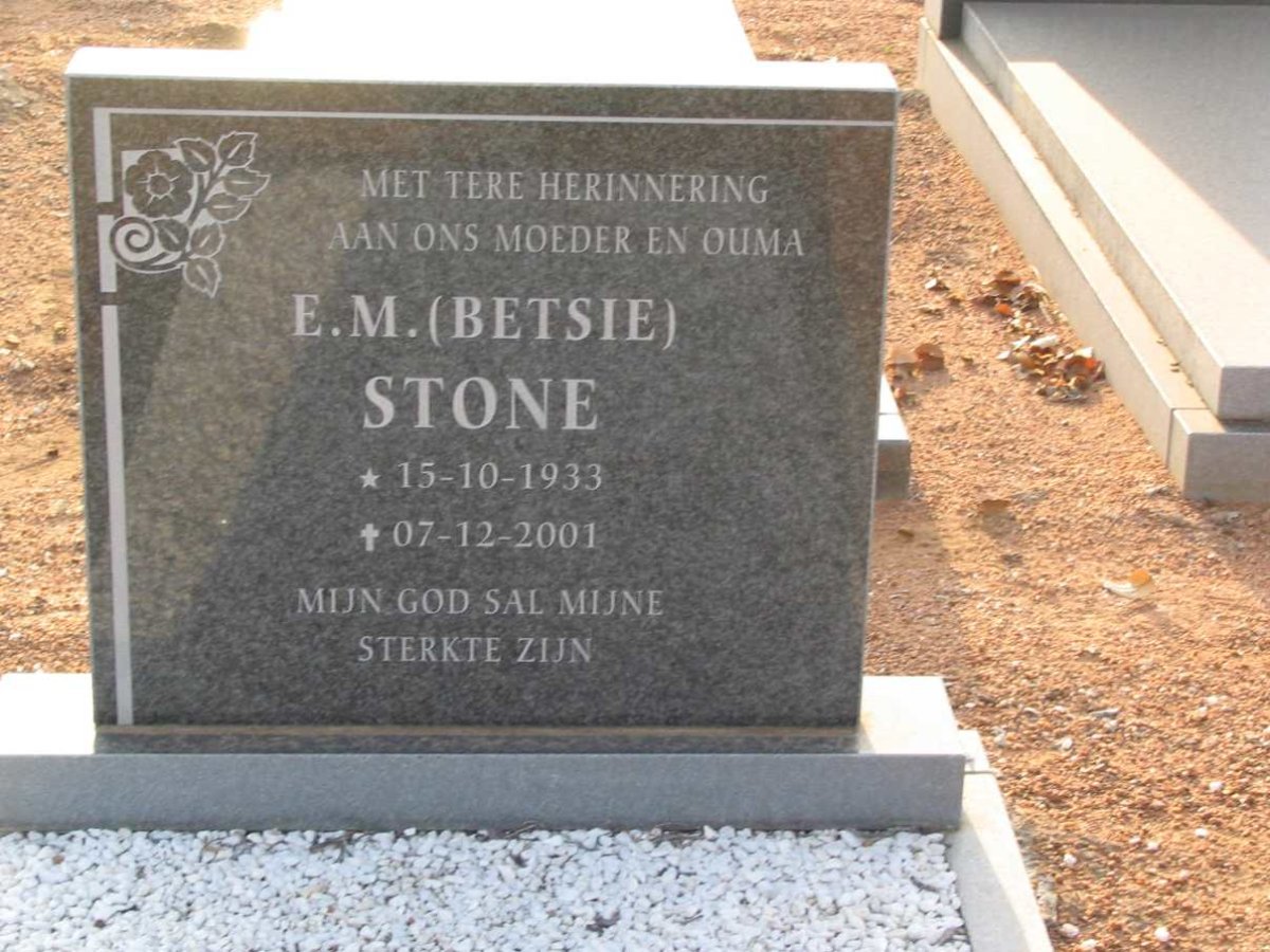 STONE E.M. 1933-2001