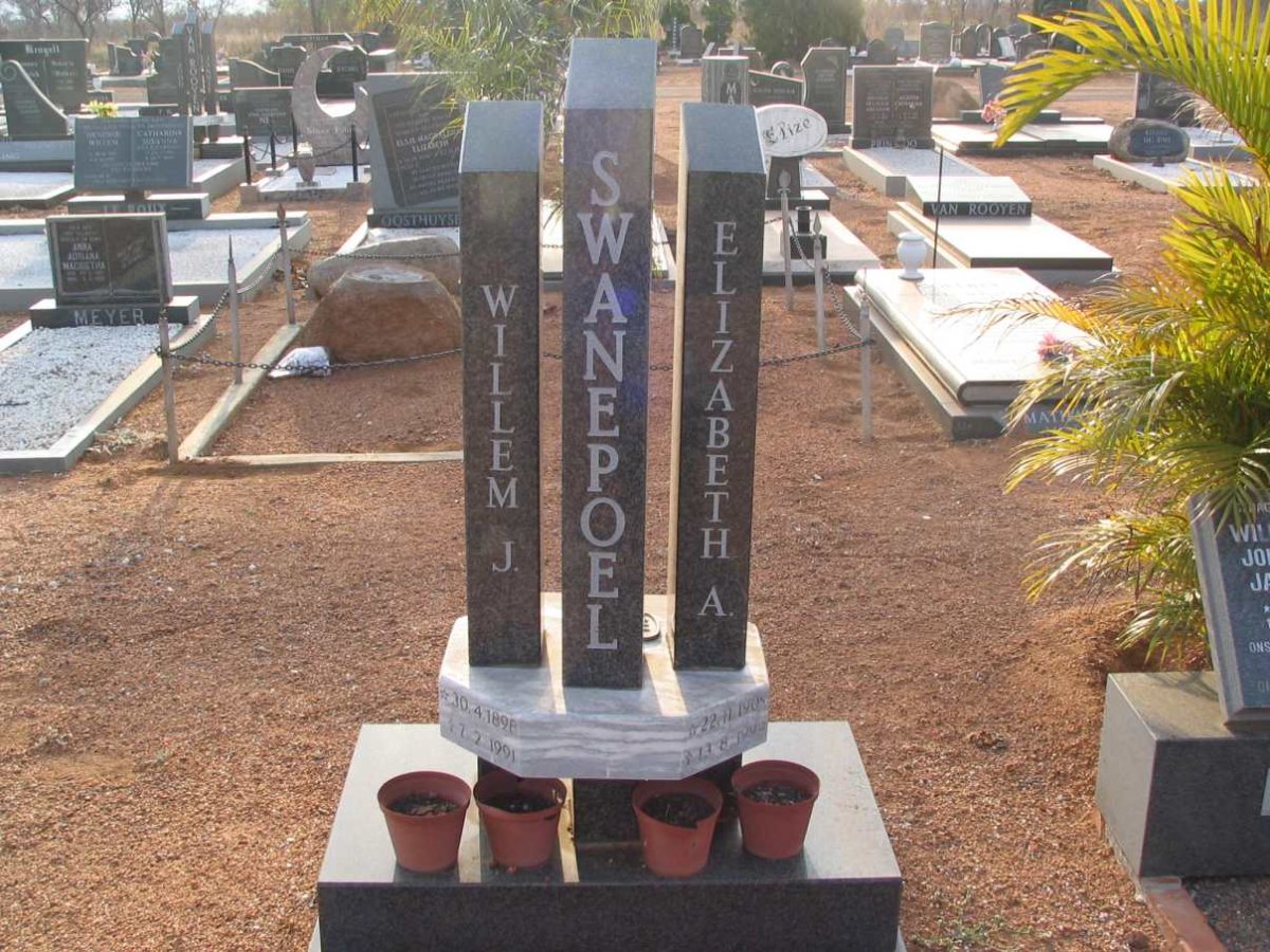 SWANEPOEL Willem J. 1898-1991 &amp; Elizabeth A. 1909-1994