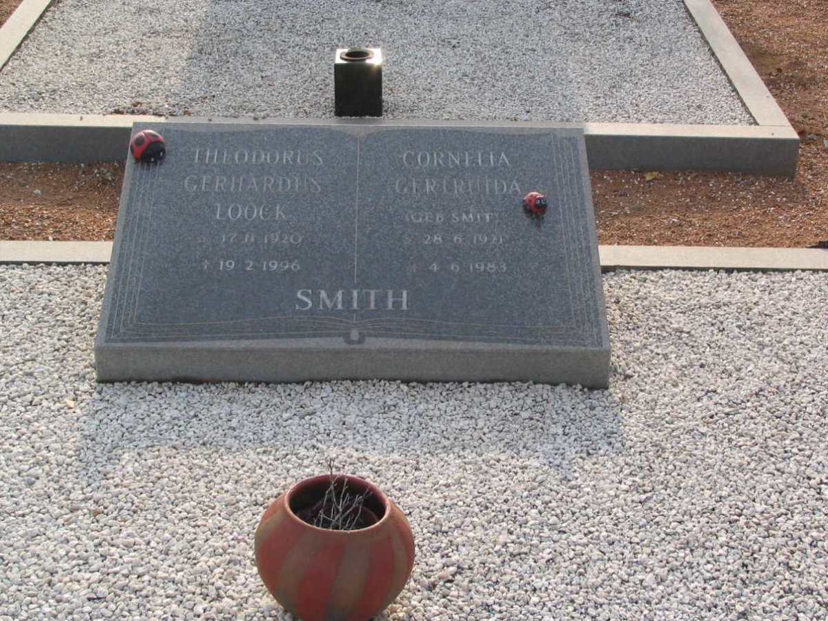 SMITH Theodorus Gerhardus Loock 1920-1996 &amp; Cornelia Gertruida SMIT 1921-1983