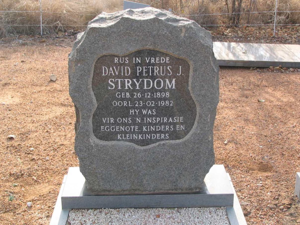 STRYDOM David Petrus J. 1898-1982