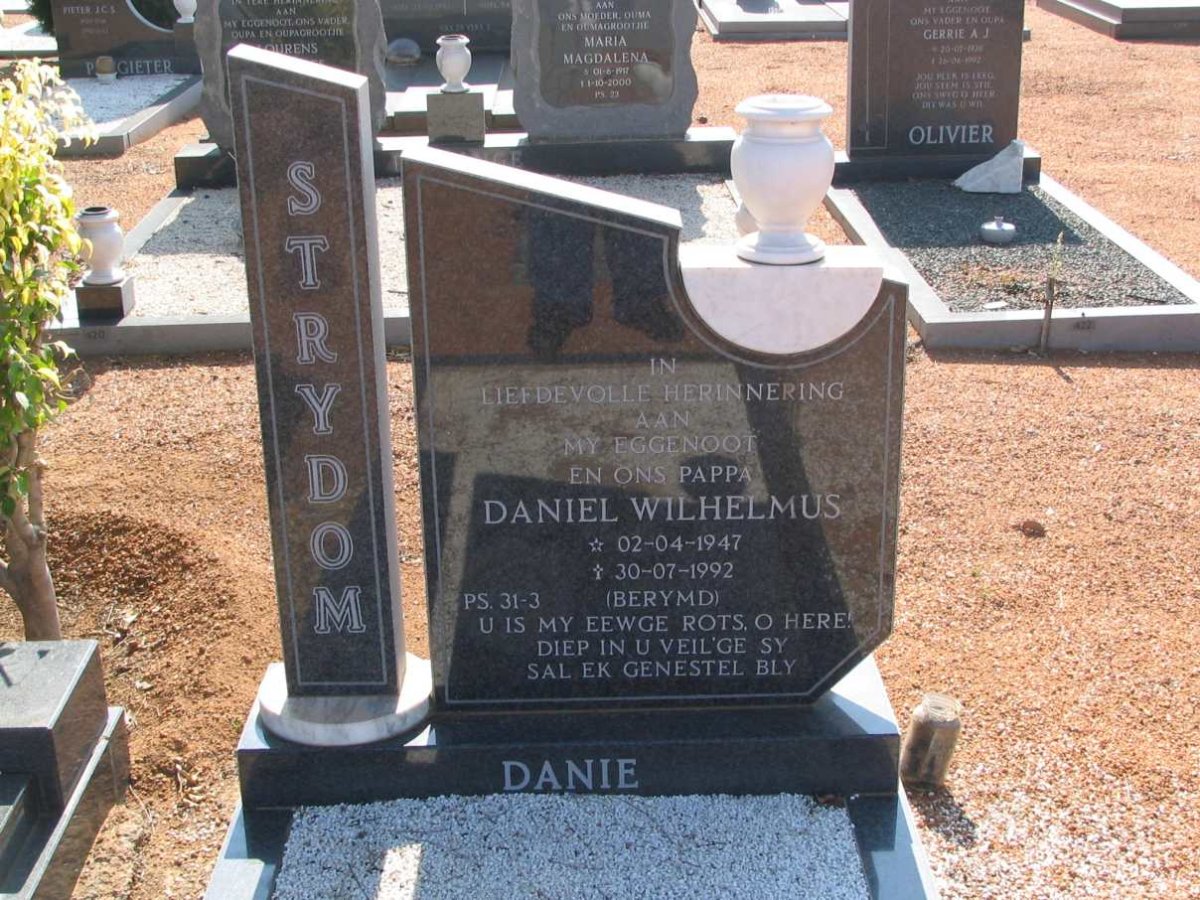 STRYDOM Daniel Wilhelmus 1947-1992
