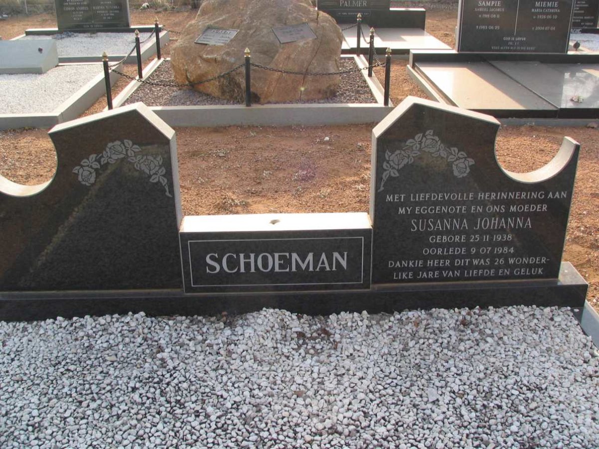 SCHOEMAN Susanna Johanna 1938-1984