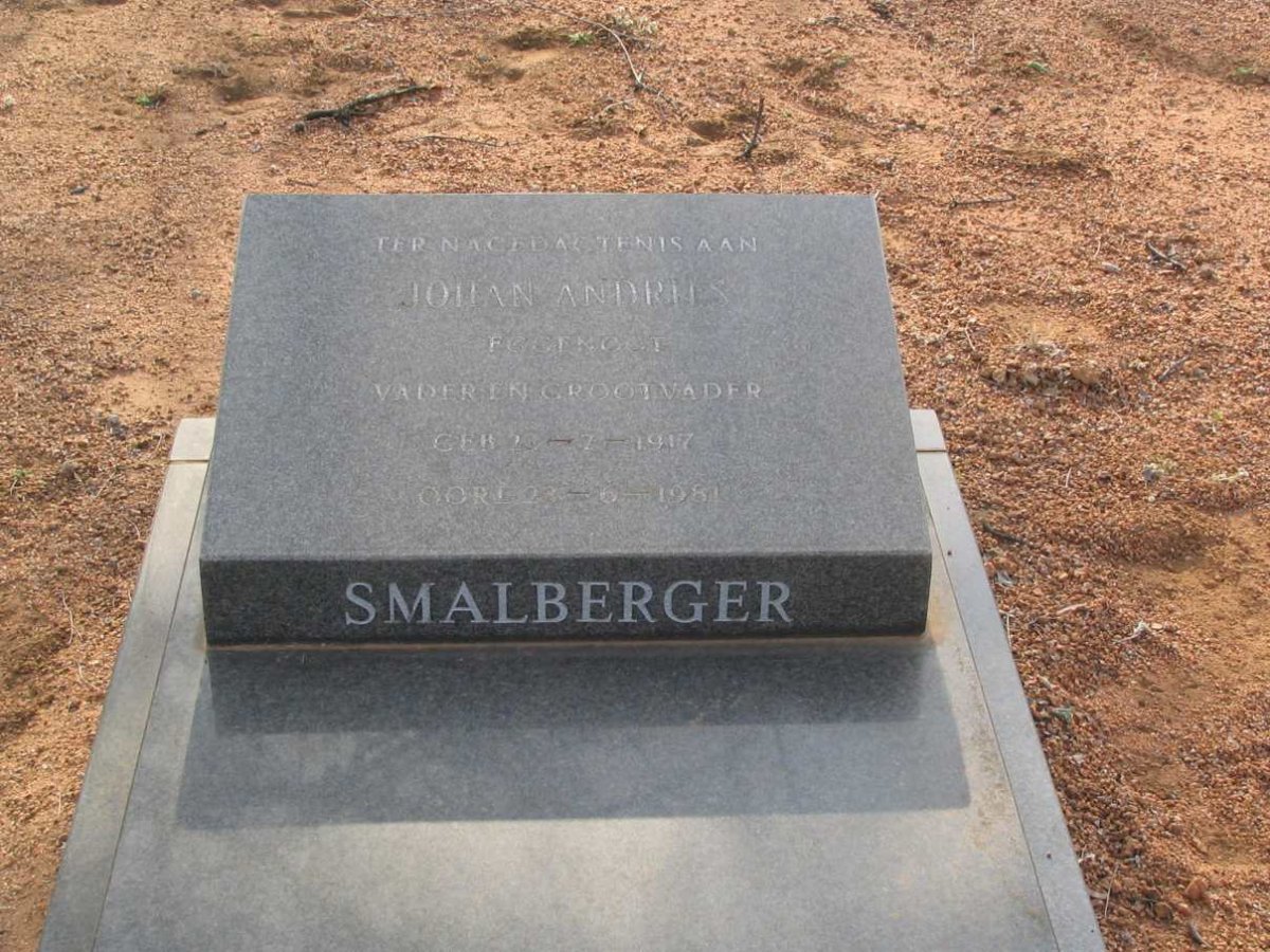 SMALBERGER Johan Andries 1917-1981