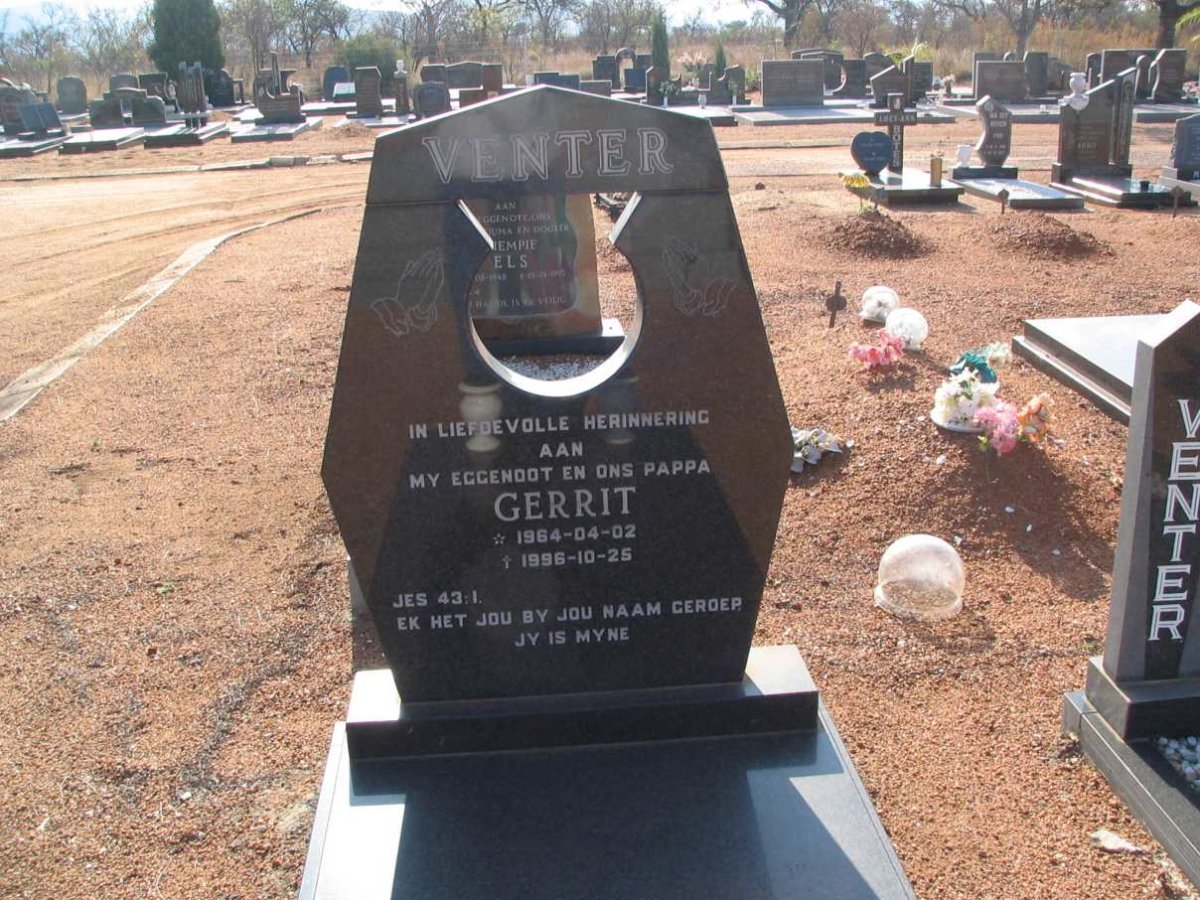 VENTER Gerrit 1964-1996