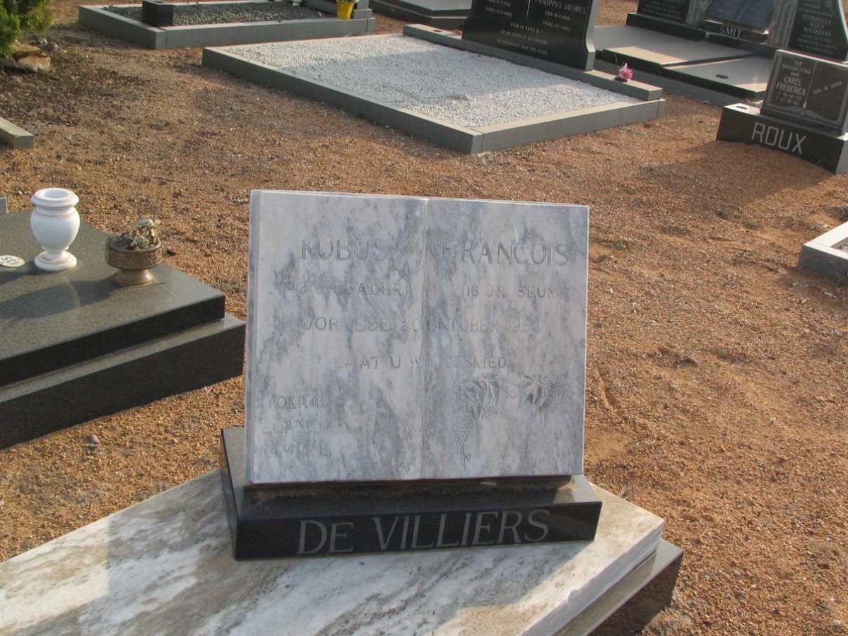 VILLIERS KOBUS, de :: DE VILLIERS Francois