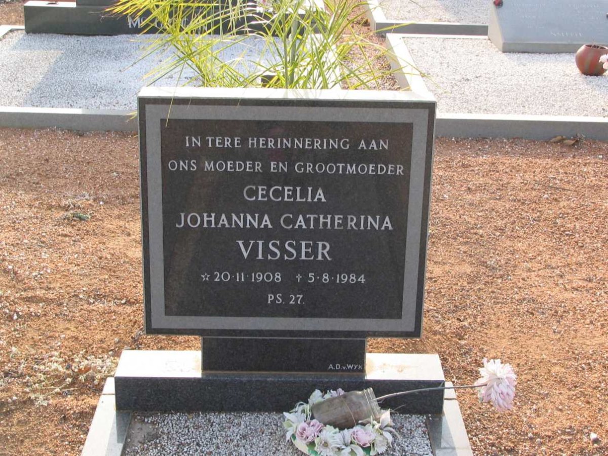 VISSER Cecelia Johanna Catherina 1908-1984