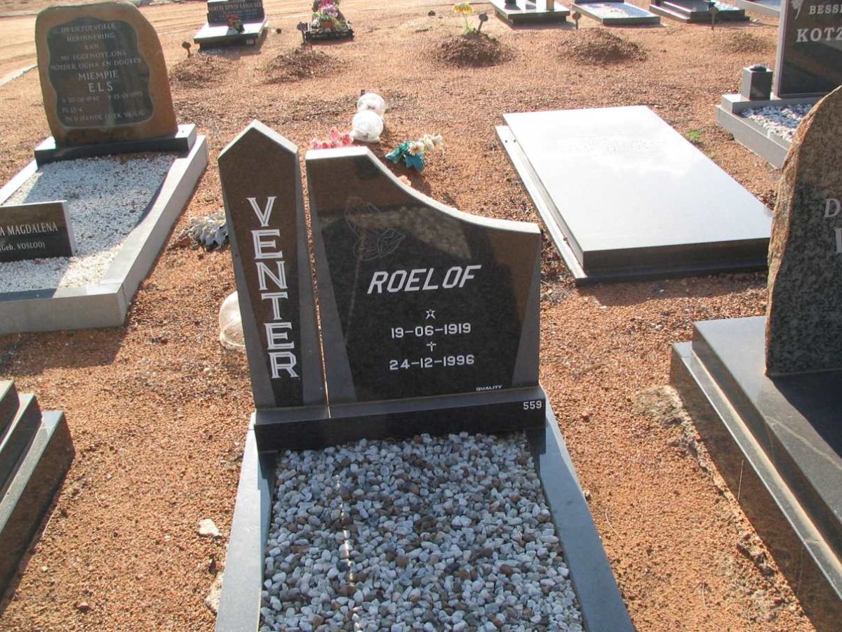 VENTER Roelof 1919-1996