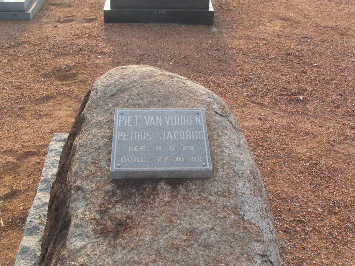 VUUREN Petrus Jacobus, van 1928-1992 