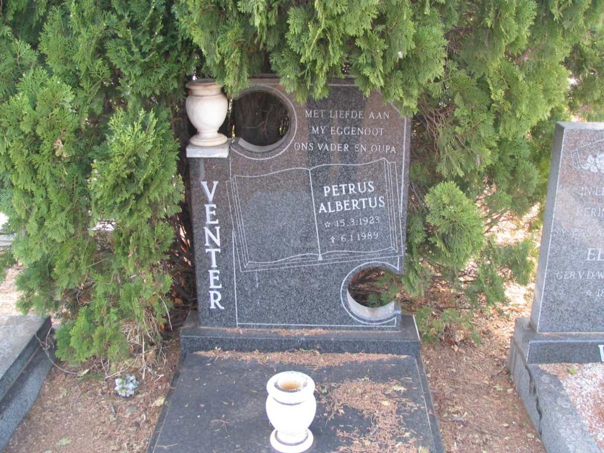 VENTER Petrus Albertus 1923-1989