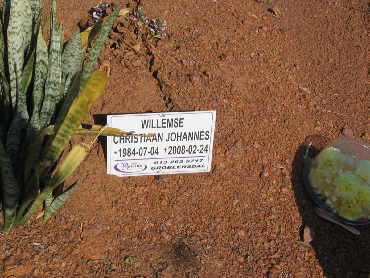 WILLEMSE Christiaan Johannes 1984-2008