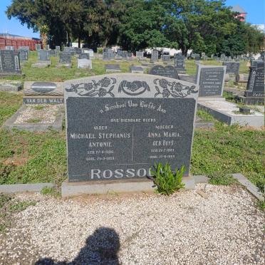 ROSSOUW Michael Stephanus Antonie 1886-1959 & Anna Maria BUYS 1883-1959