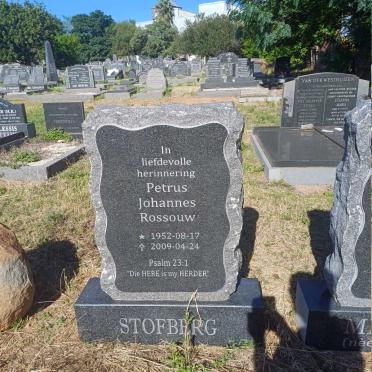 STOFBERG Petrus Johannes Rossouw 1952-2009